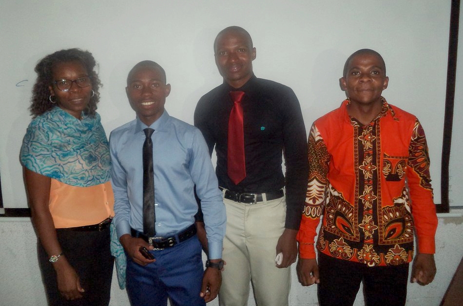 From left: Estela Cuambe, Zanildo Macungo, Albano Nhassengo and Nelson Nhamutole.