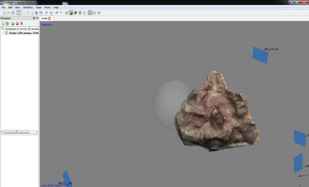 Image display after Geometry processing.