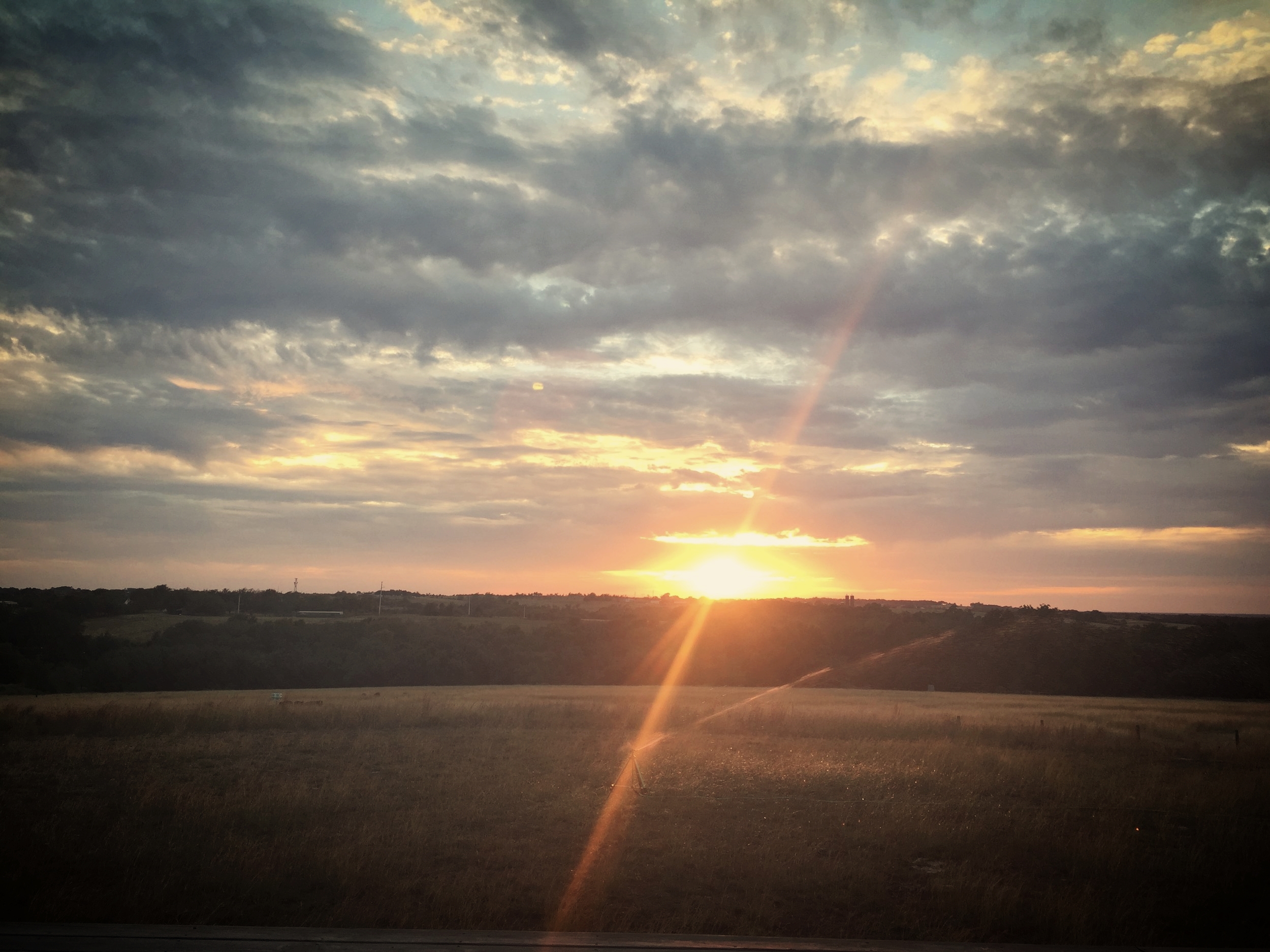Sunset at Jolie Vue Farms. ©JolieVueFarms2016