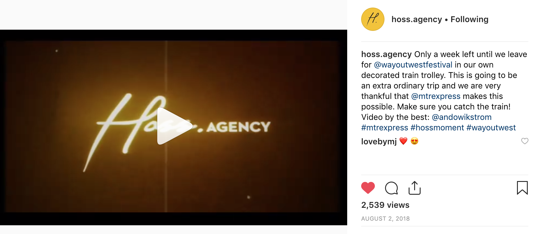 Video to promote ‘MTR Goes West’. A 70’s themed event by HOSS Agency for MTR Express.