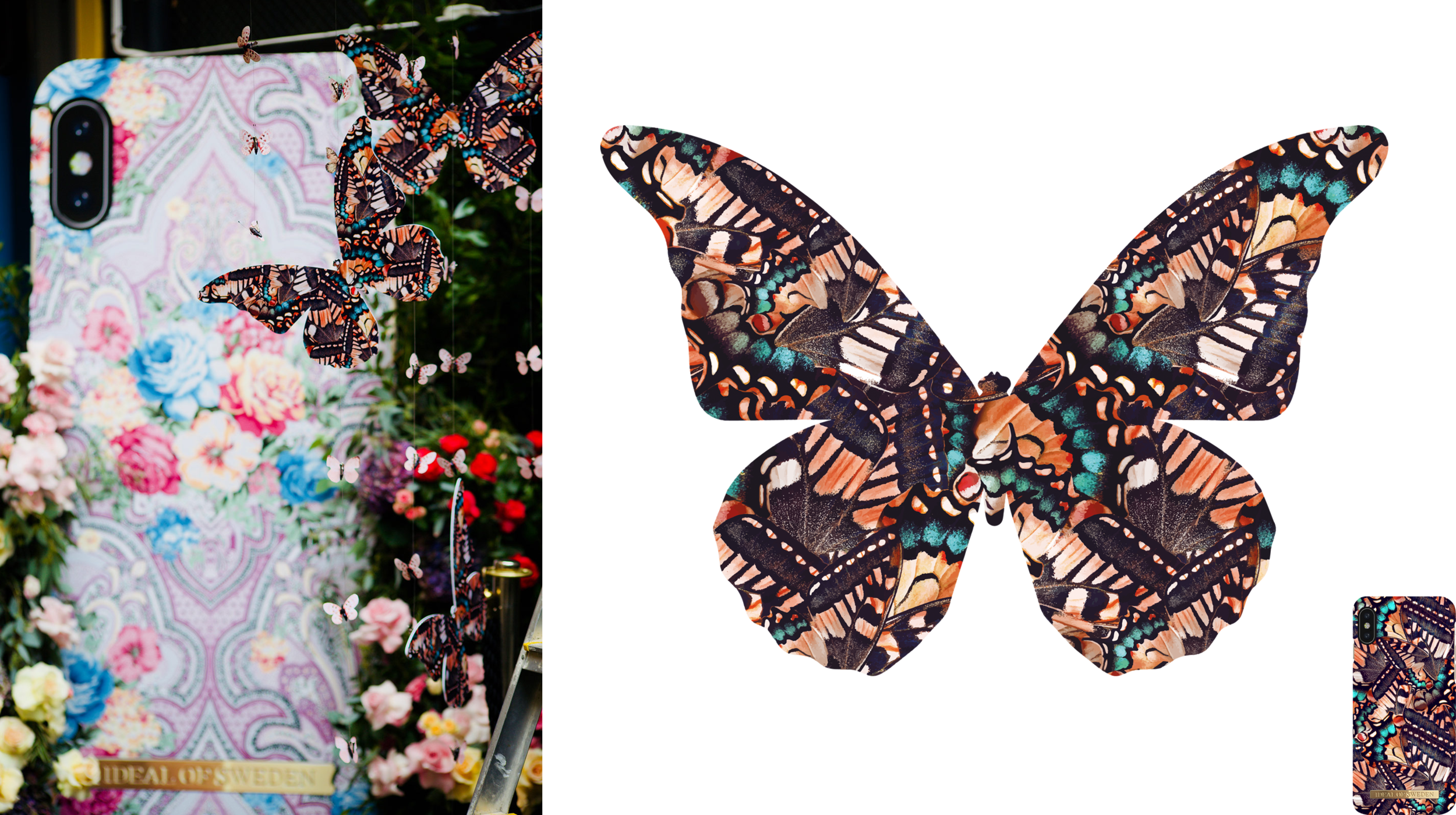 Butterfly design printed for iDeal of Sweden’s launch event.