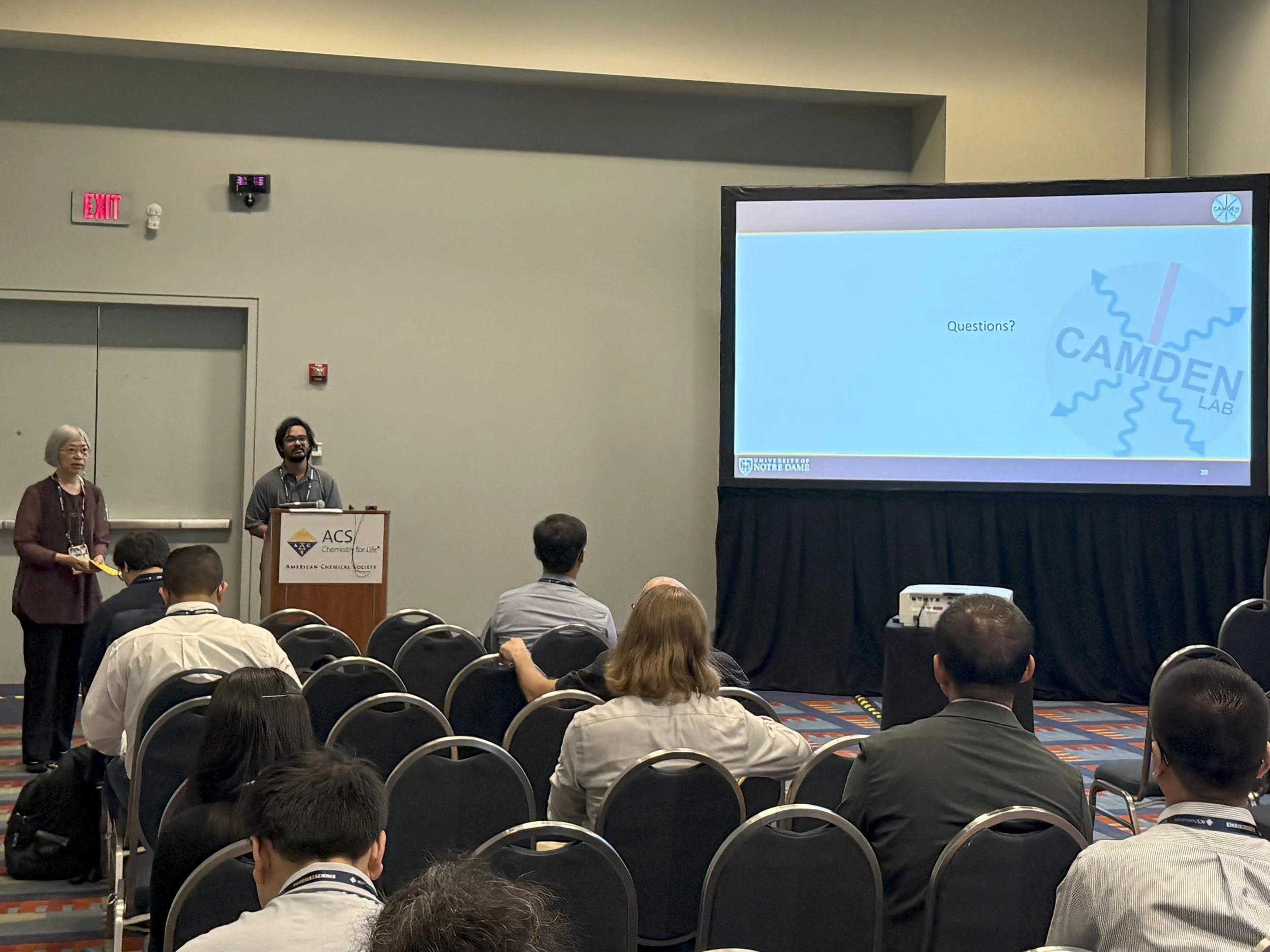 Shayanta presenting his talk at the Spectroscopic Imaging, Multi-dimensional Spectroscopy, and Nanospectroscopy symposium