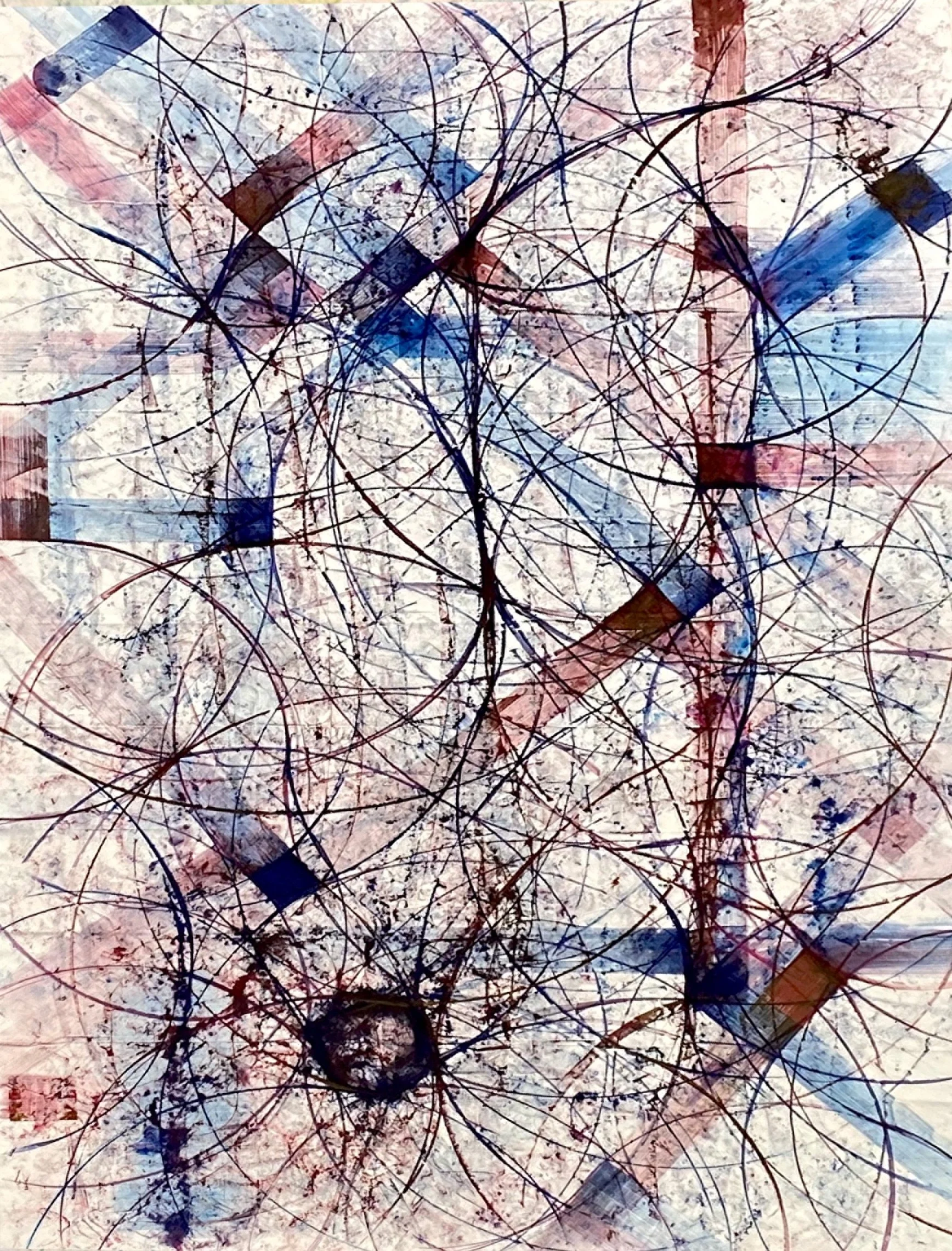  Born On The Fourth (Burn The Flag) Born  7.4.2020  Dye on canvas  144 x 216 inches 