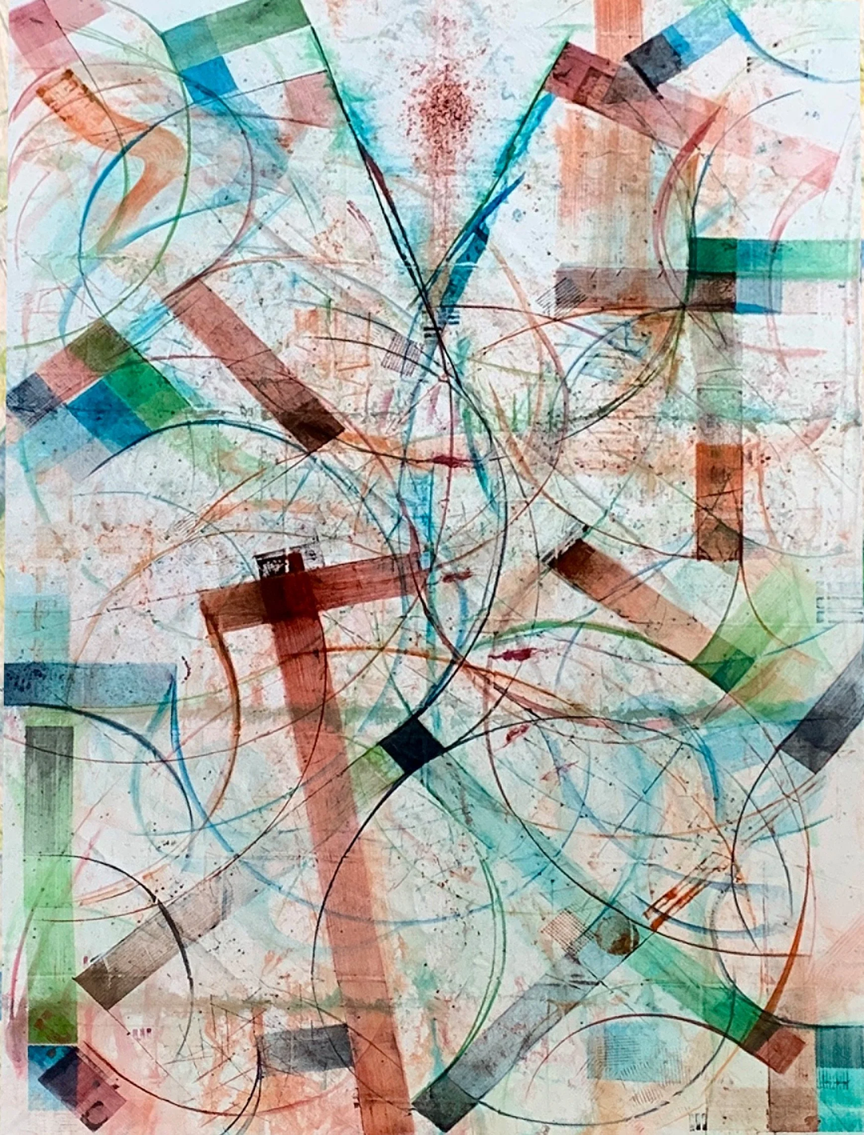  V is for V Born  5.7.2020  Dye on canvas  144 x 216 inches 