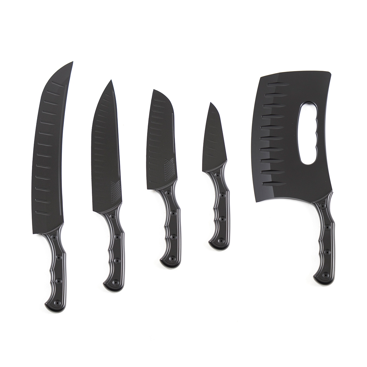Triple Black Knife Set