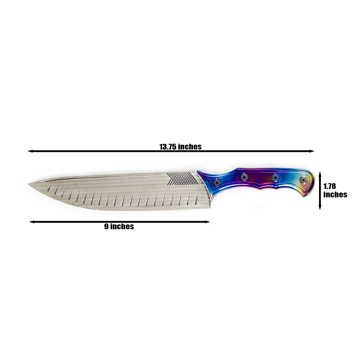 El Diablo Chef's knife dimensions
