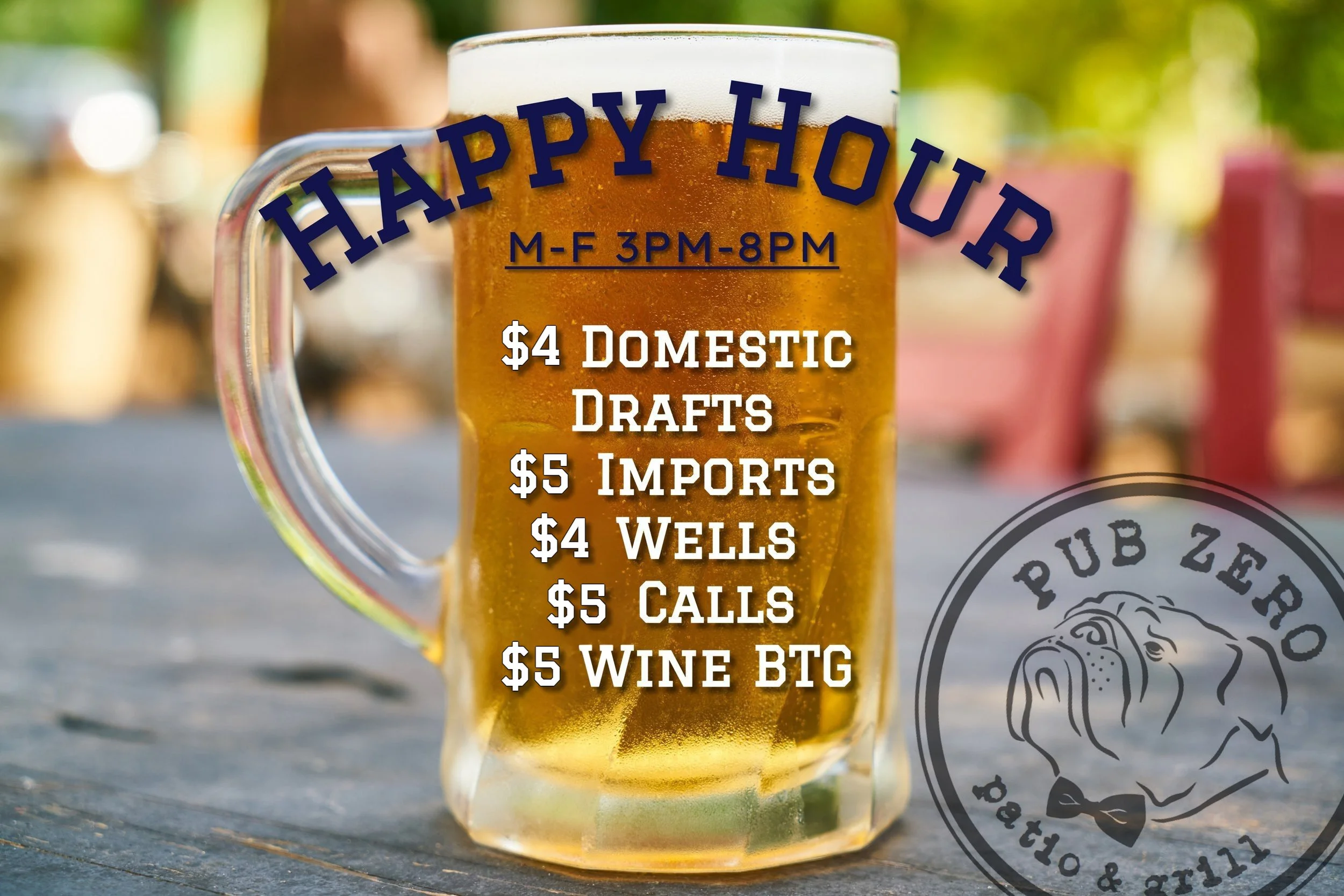 Happy Hour 3-8