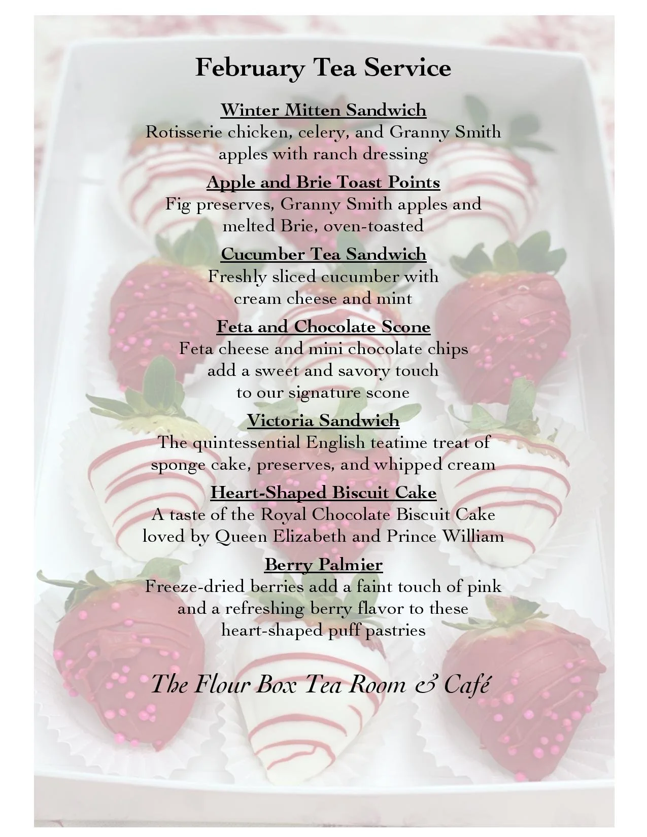 English Tea Service — the Flour Box Tearoom & Cafe