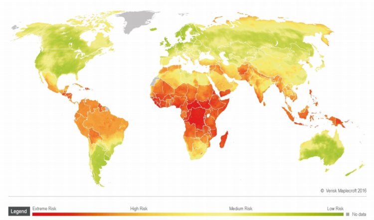 Climate Change Vulnerability Index (2017)