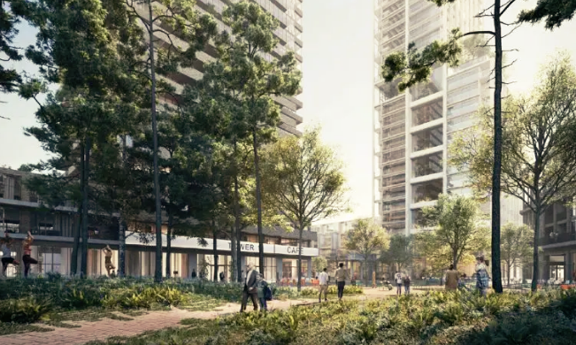 This Sustainable Apartment Complex of The Future Has Farms, Community Space, And Bike Parking Galore