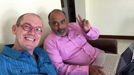 Geerten with Satheesh Rao