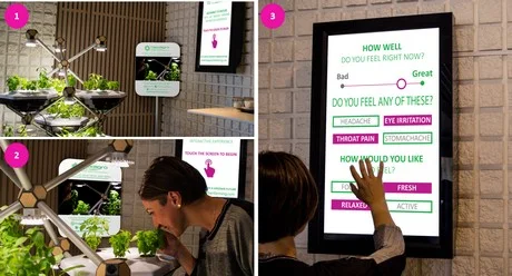 The Living Farming Tree (LFT) utilizes a “gamification” strategy to engage employees in offices to become active participants in their own health.