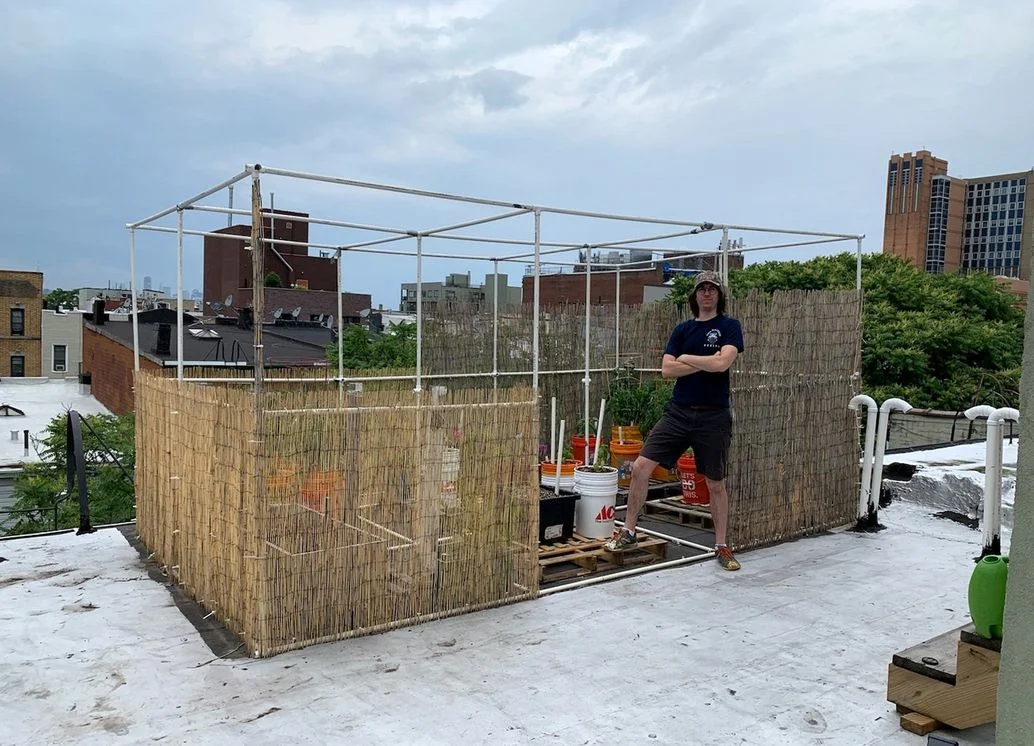 The author with his completed (and thriving) rooftop garden.Courtesy of Ryan Boysen