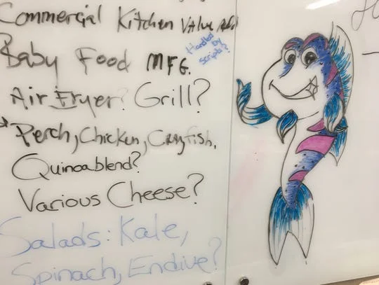 A drawing of a freshwater lobster/crayfish that is the namesake of a FARMacy restaurant proposed on West Jackson Street in Muncie (Photo: Seth Slabaugh, The Star Press)