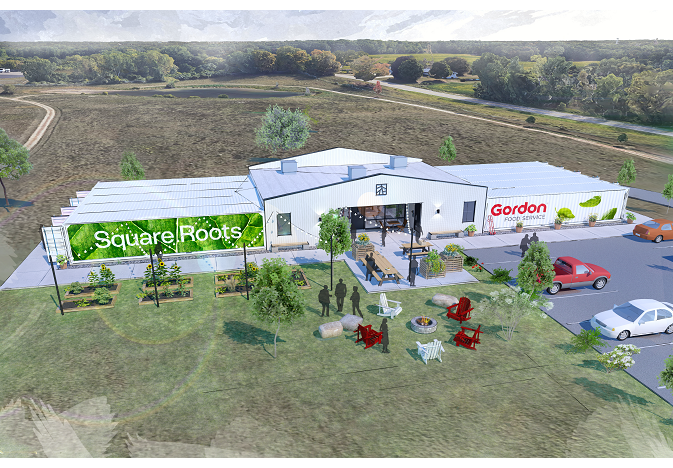 An artist's rendering of the new Square Roots' indoor farm at Gordon Food Service, Wyoming, Mich. ( Courtesy Square Roots )