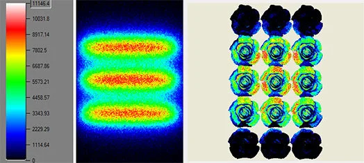 Illuminance sensor (left) and 3D absorption (right)