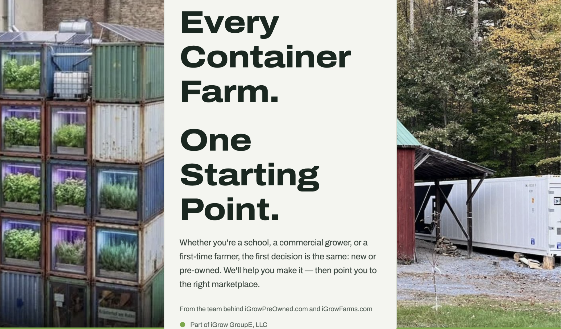 Container Farm Marketplace