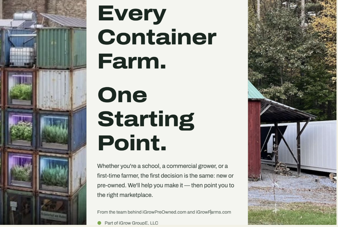 Container Farm Marketplace