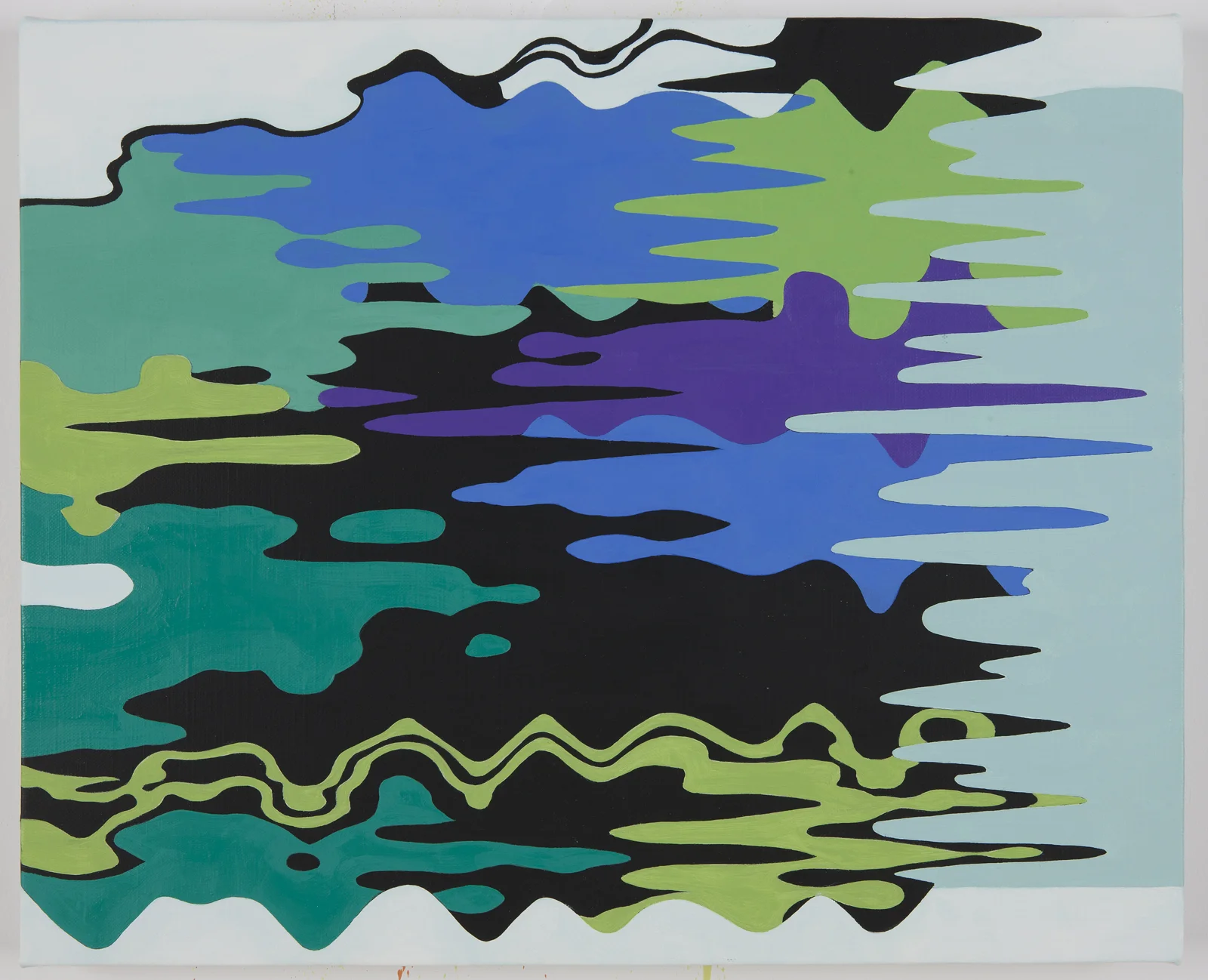 SHAPELESS FIT , 2011, Oil on linen, 16" x 22"