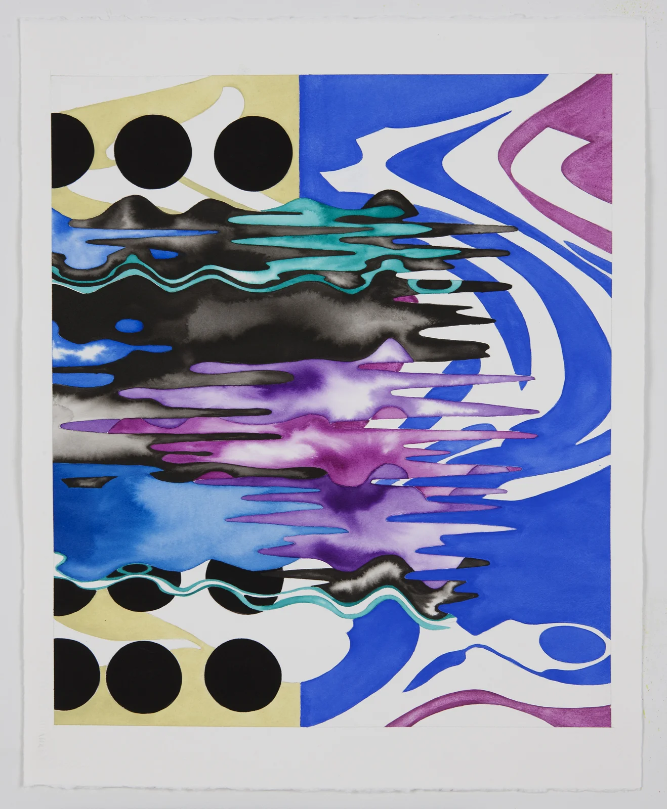 UNTITLED 7 , 2011, Ink and gouache on paper, 22.5" x 15"