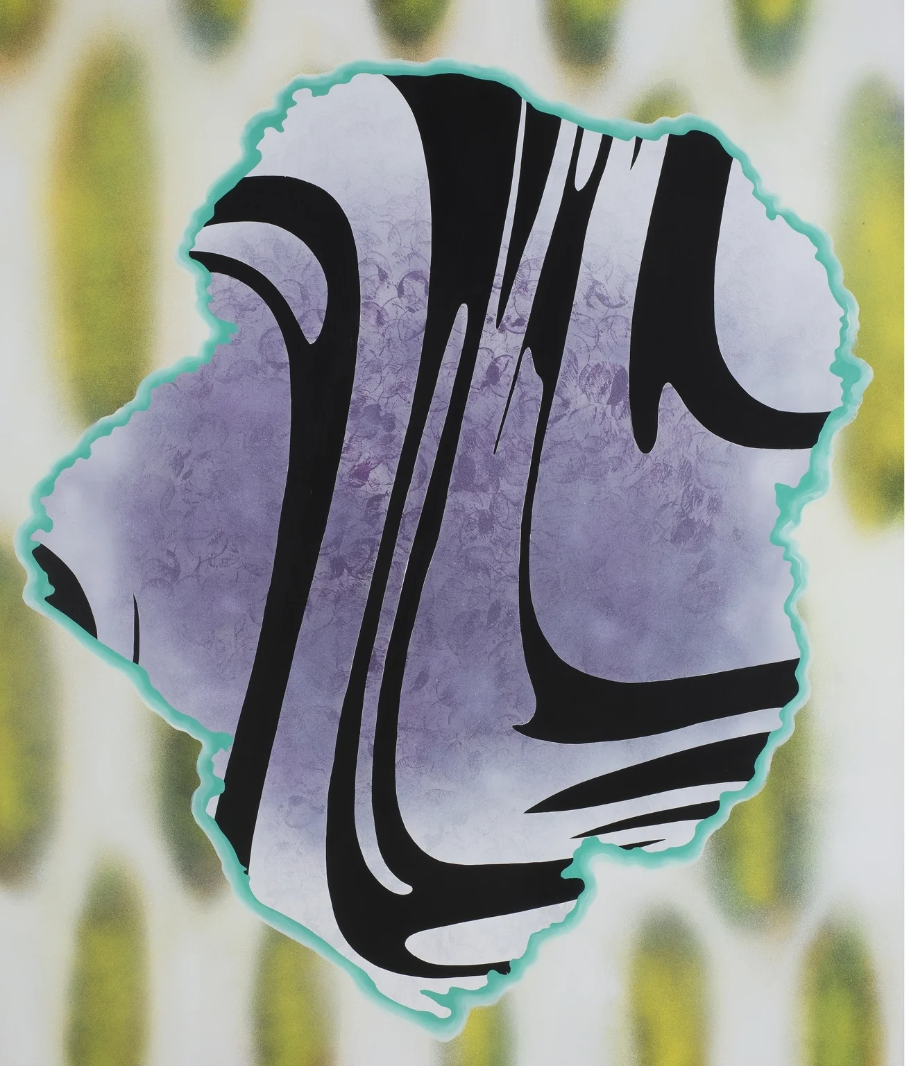 CONFIDENT APPREHENSION , 2013, Acrylic on linen, 64" x 54"
