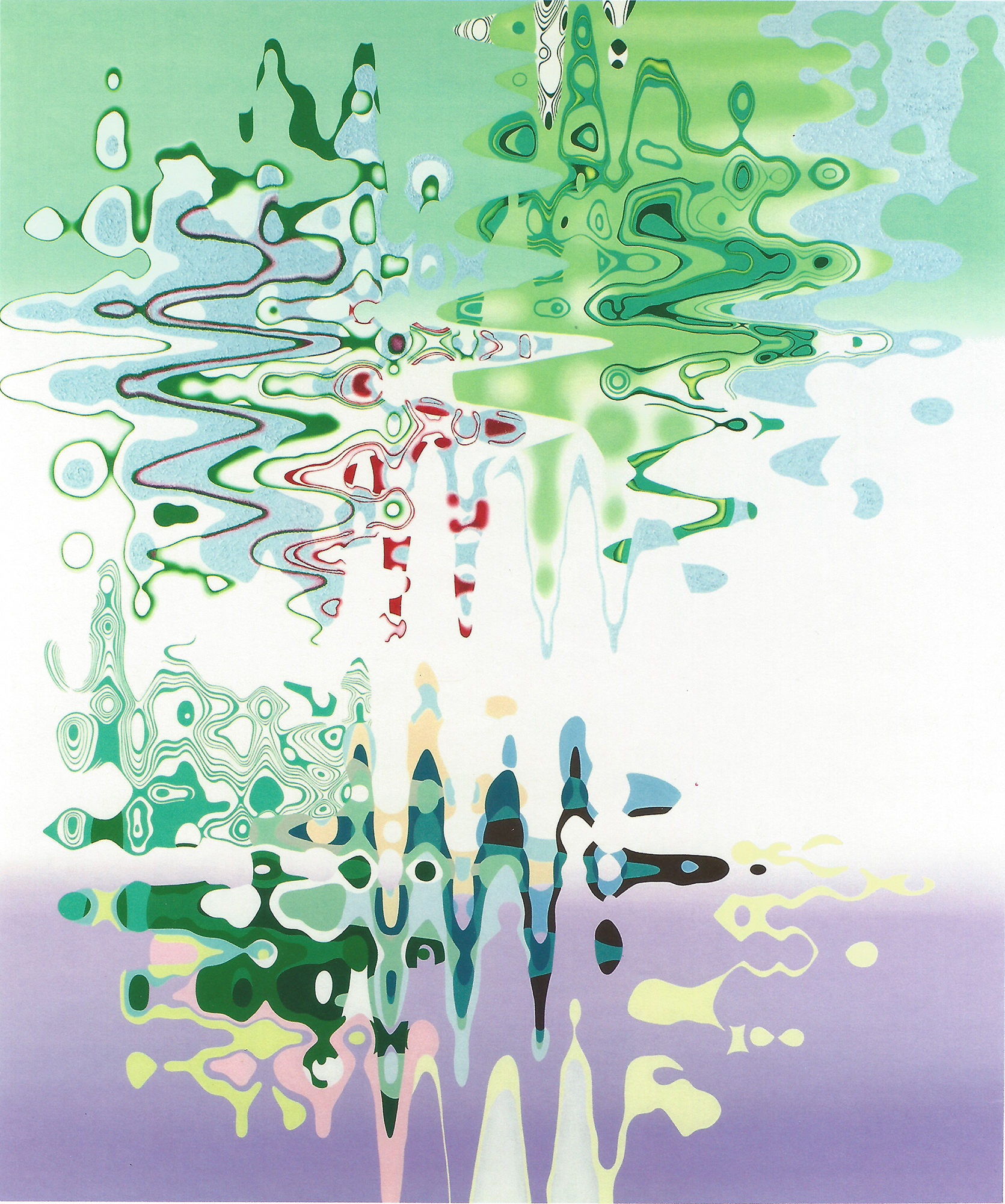   TUMULTUOUS TRANQUILITY , 2007, Oil on linen, 76" x 64" 