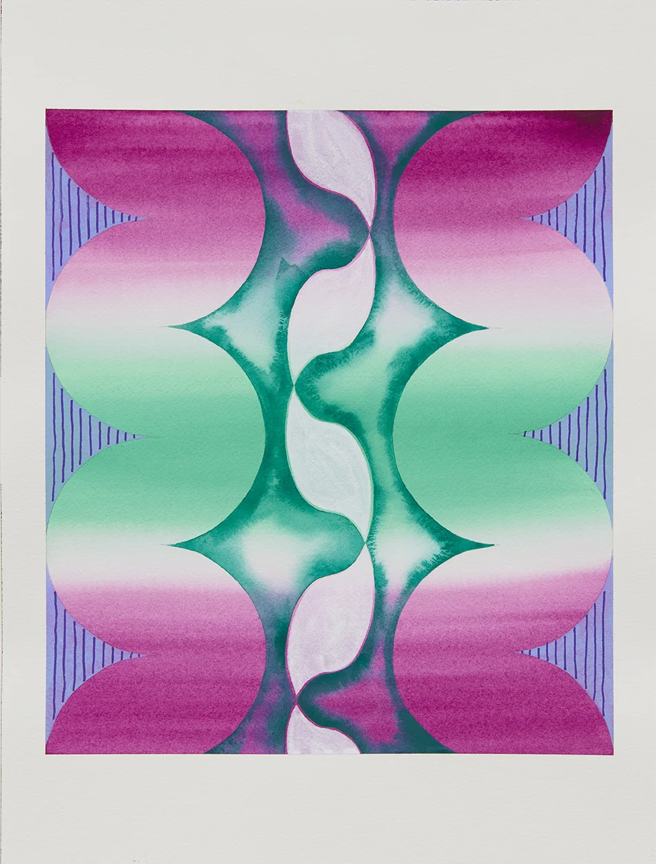 UNTITLED 4 , 2018, Gouache on paper, 16 x 12”