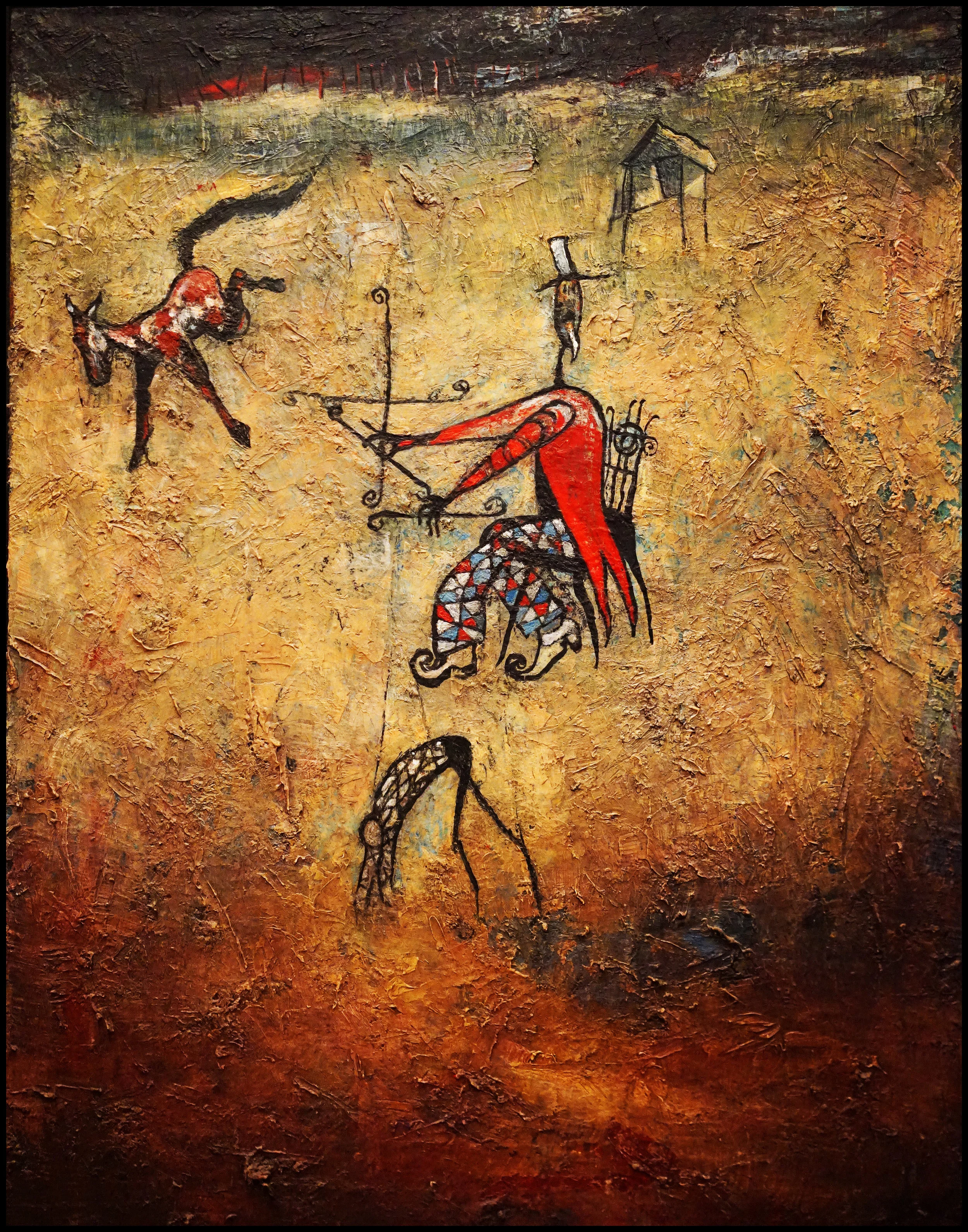 The Puppeteer, Oil on Canvas, 24x18 in, Robert Hite, 2000, sold