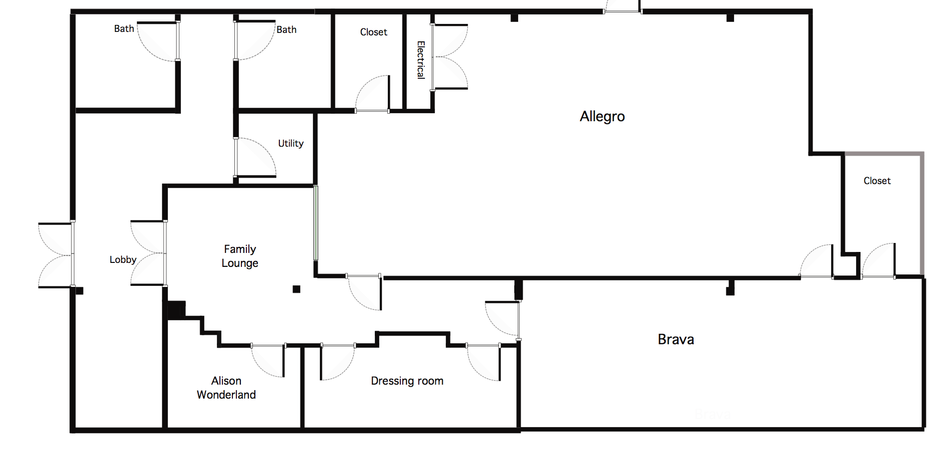 the old floor plan