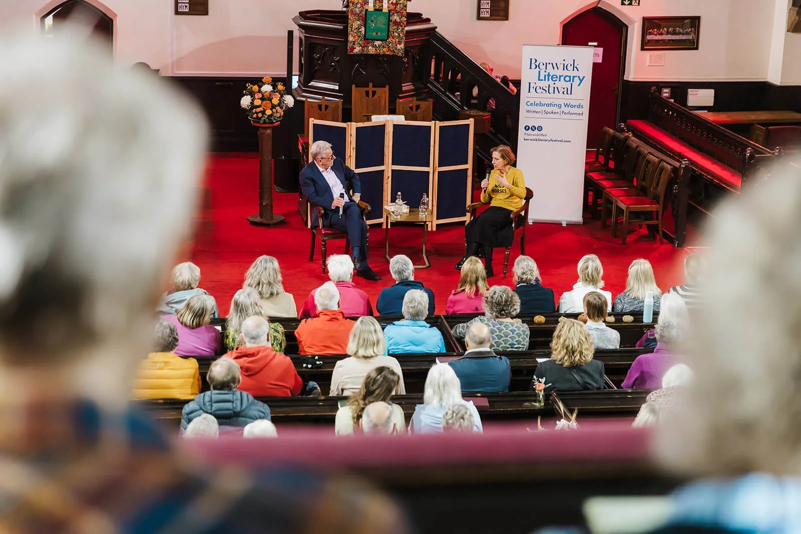 kirsty wark interview in berwick church