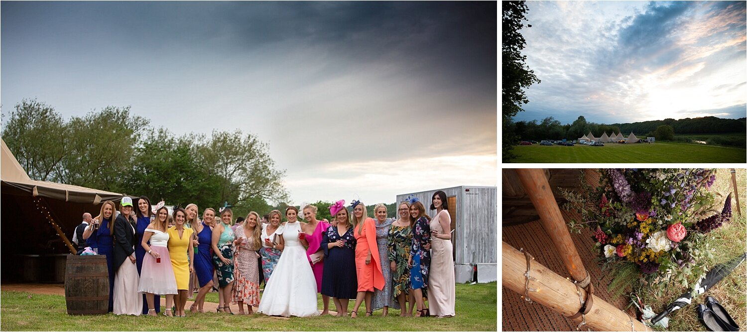 Large tipi wedding on the banks of the River Tweed, Norham (Copy)