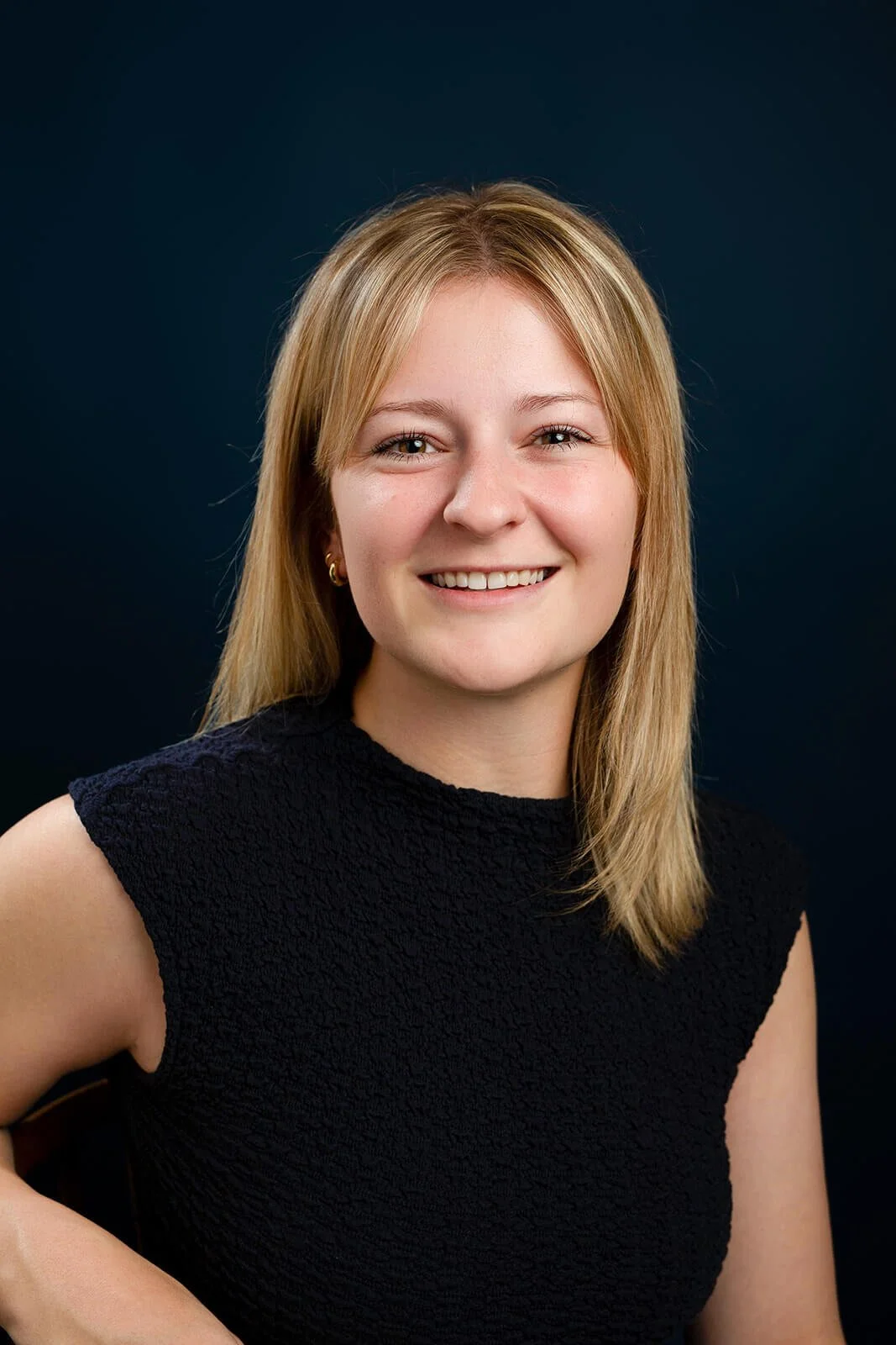 Close-up professional headshot of Rebecca from Socially Organised, created to reflect a friendly, confident online presence.