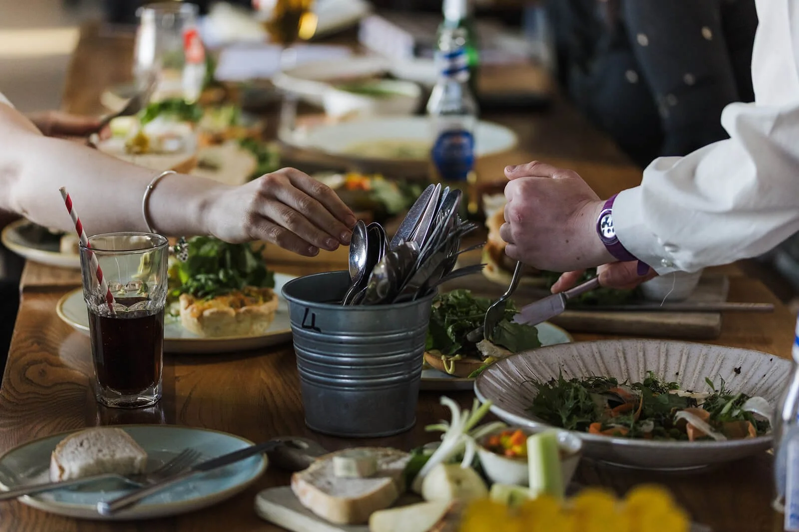 Shared tasting experience captured at Barn at Beal