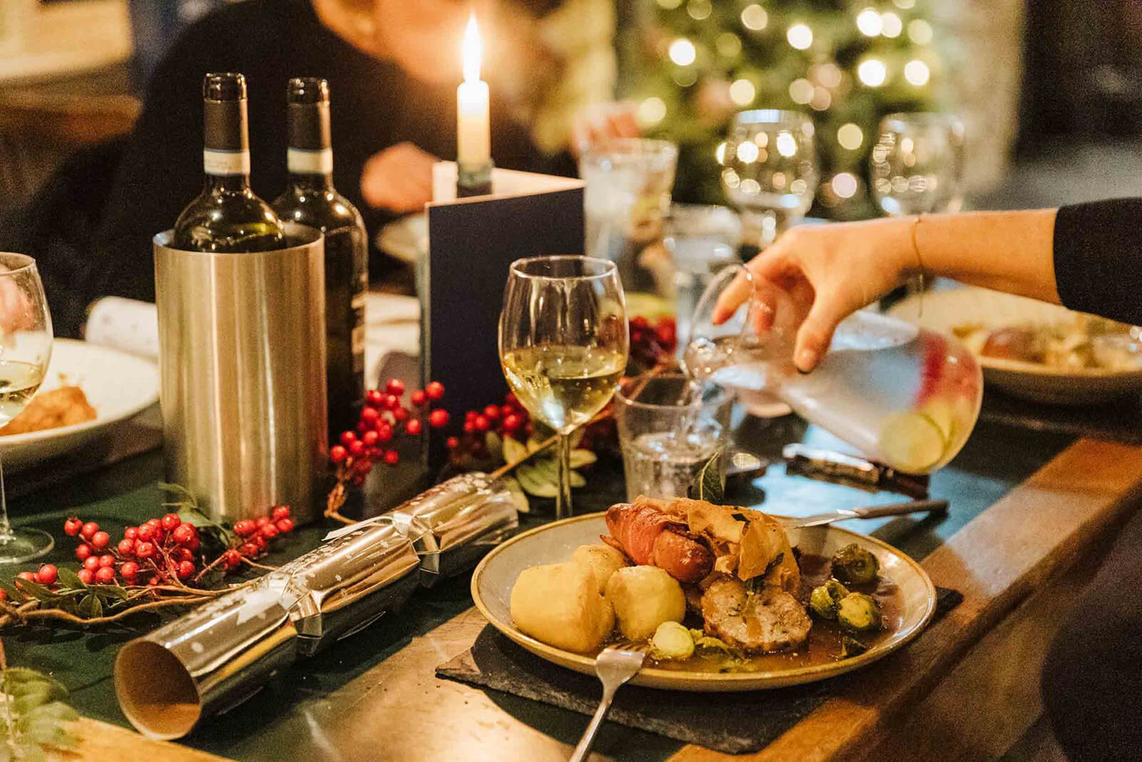Christmas dining campaign captured at Barn at Beal