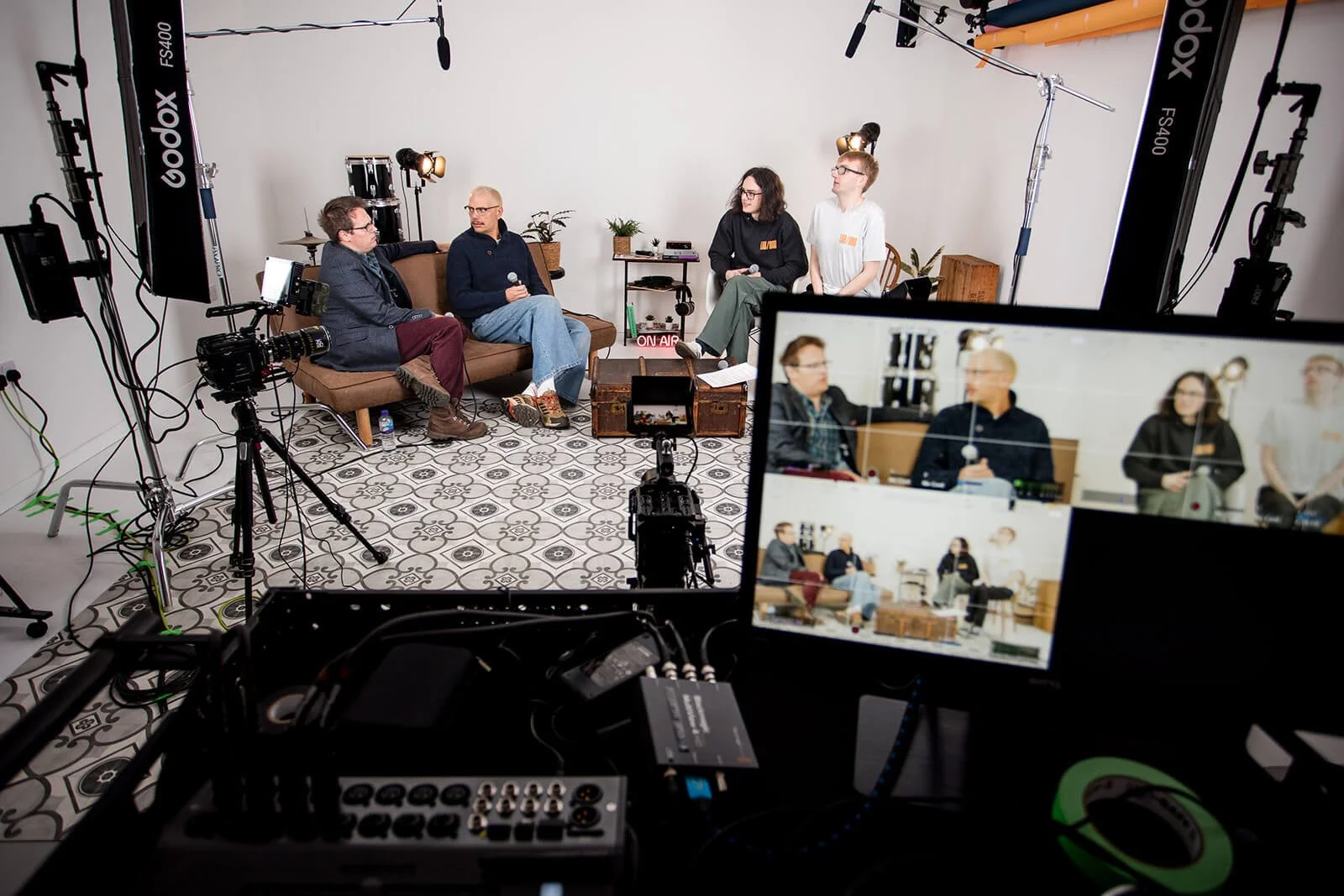 Studio-Hire for a Podcast recording session. (Copy) (Copy)