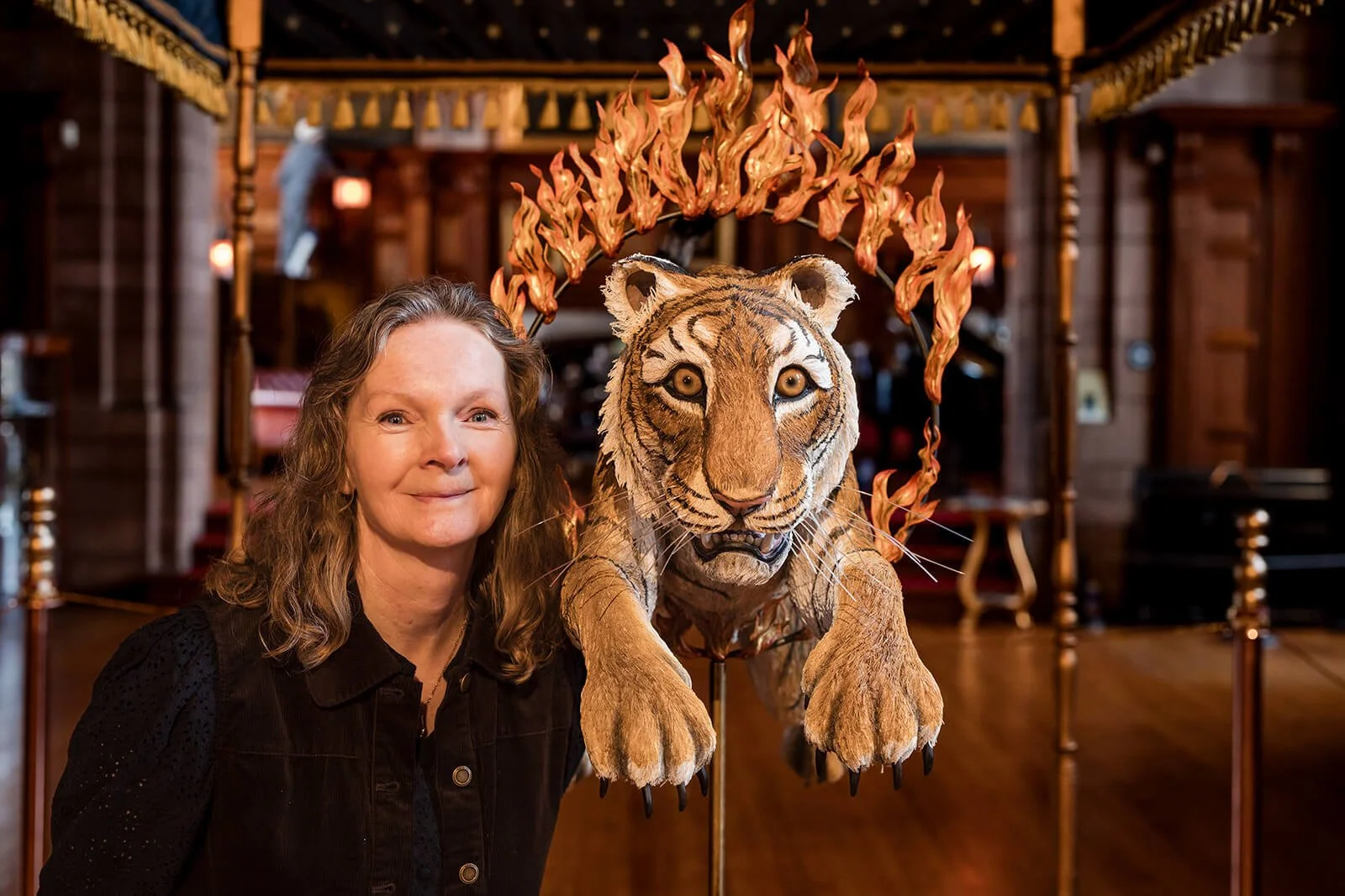 Mandy Bryson at her Exhibition at Bamburgh Castle