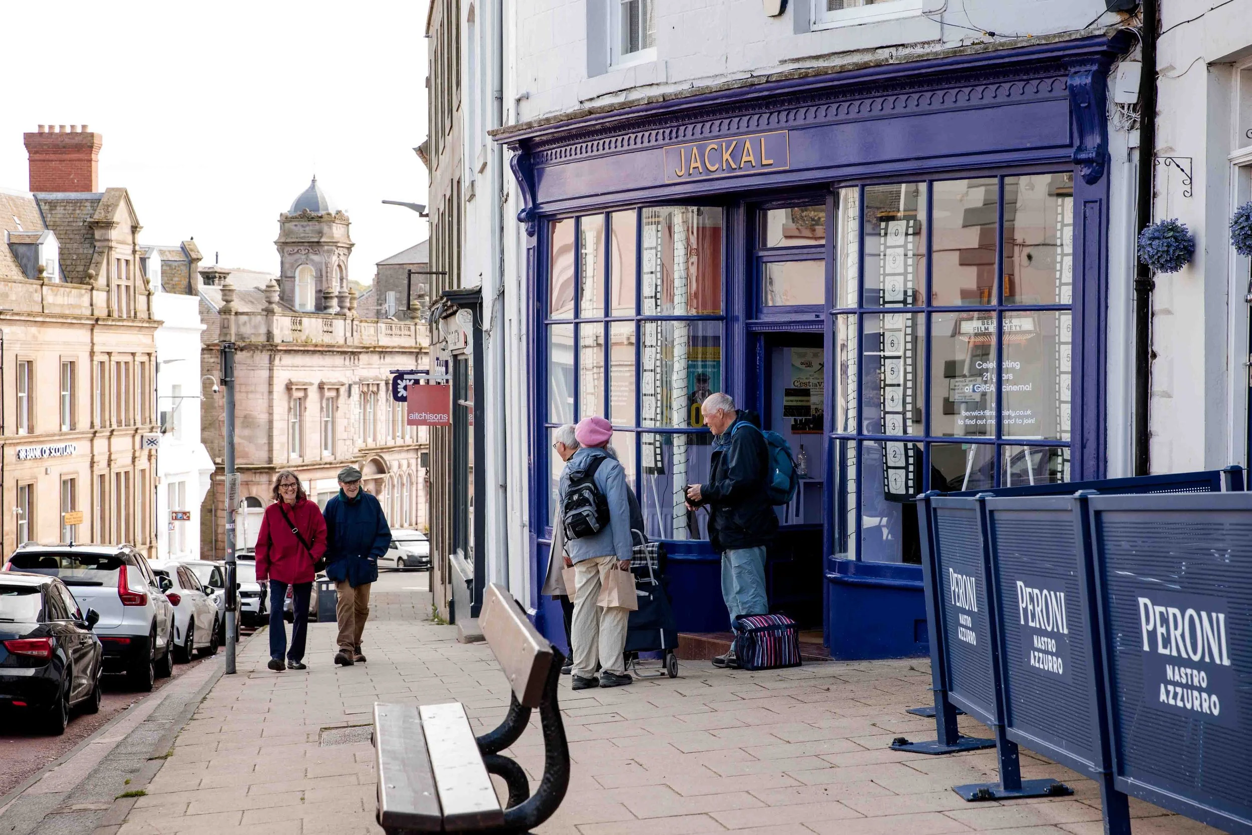 Exterior of Jackal on Hide Hill in Berwick-upon-Tweed, where guests arrive for Berwick Film Society’s 21st birthday celebration.