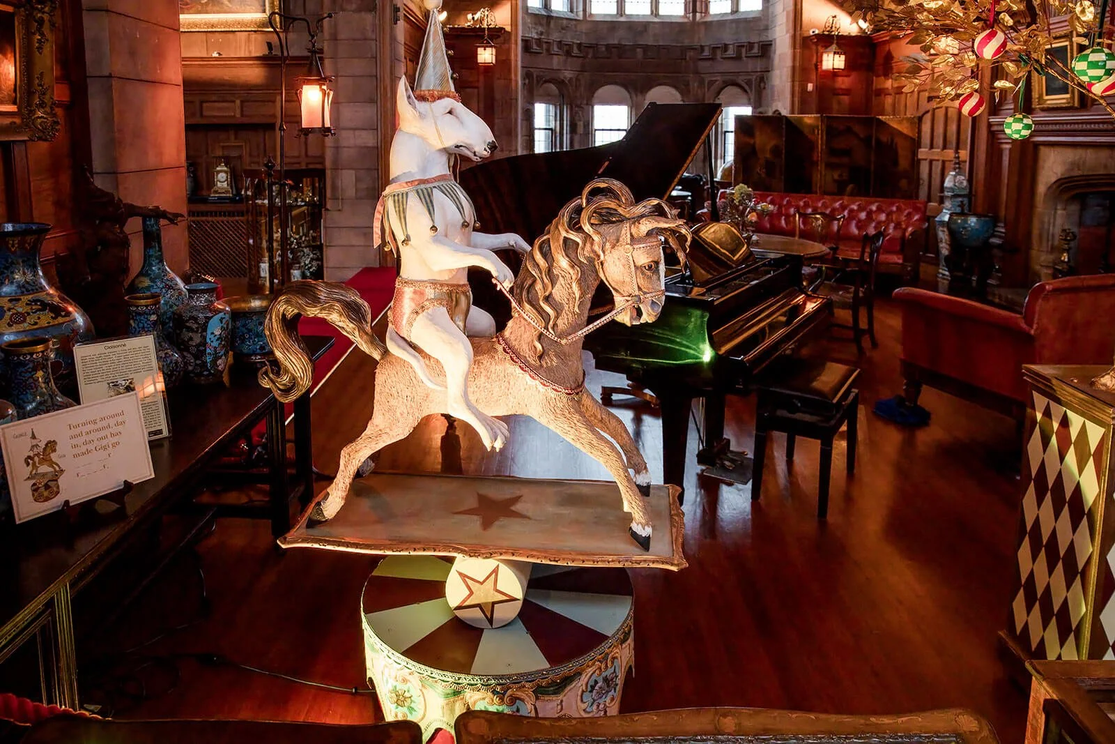 A spinning animatronic like sculpture created by Mandy Bryson a Northumberland based artist.