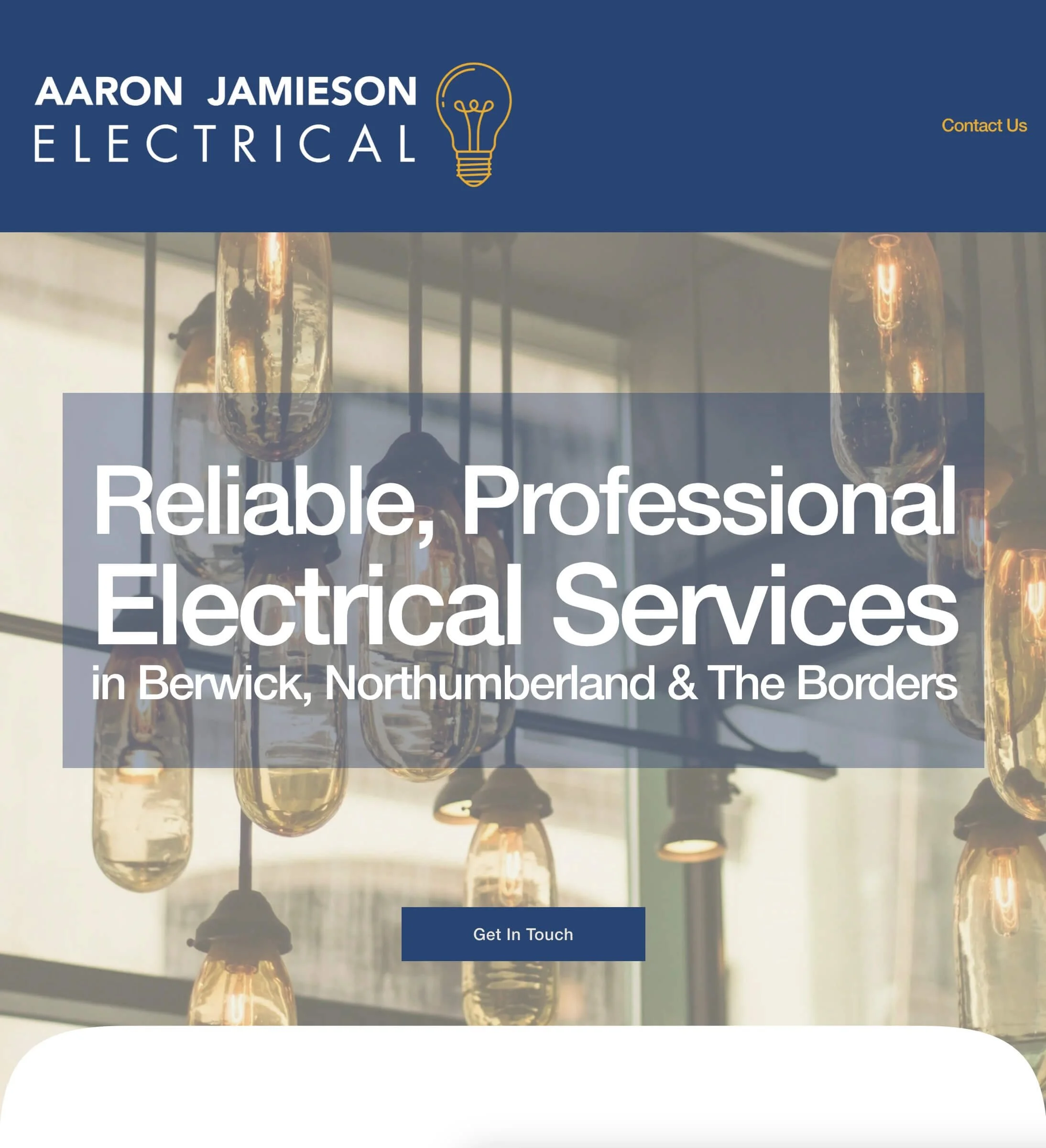 electrician in berwick professional website design