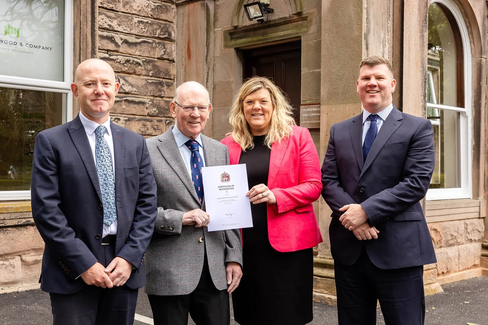 Branding Photos for Greenwoods Accountants using there office in Northumberland as a location