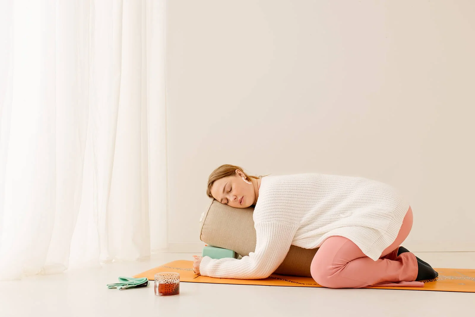 Brand photos of yoga instructor Hannah Jemima from Berwick Upon Tweed