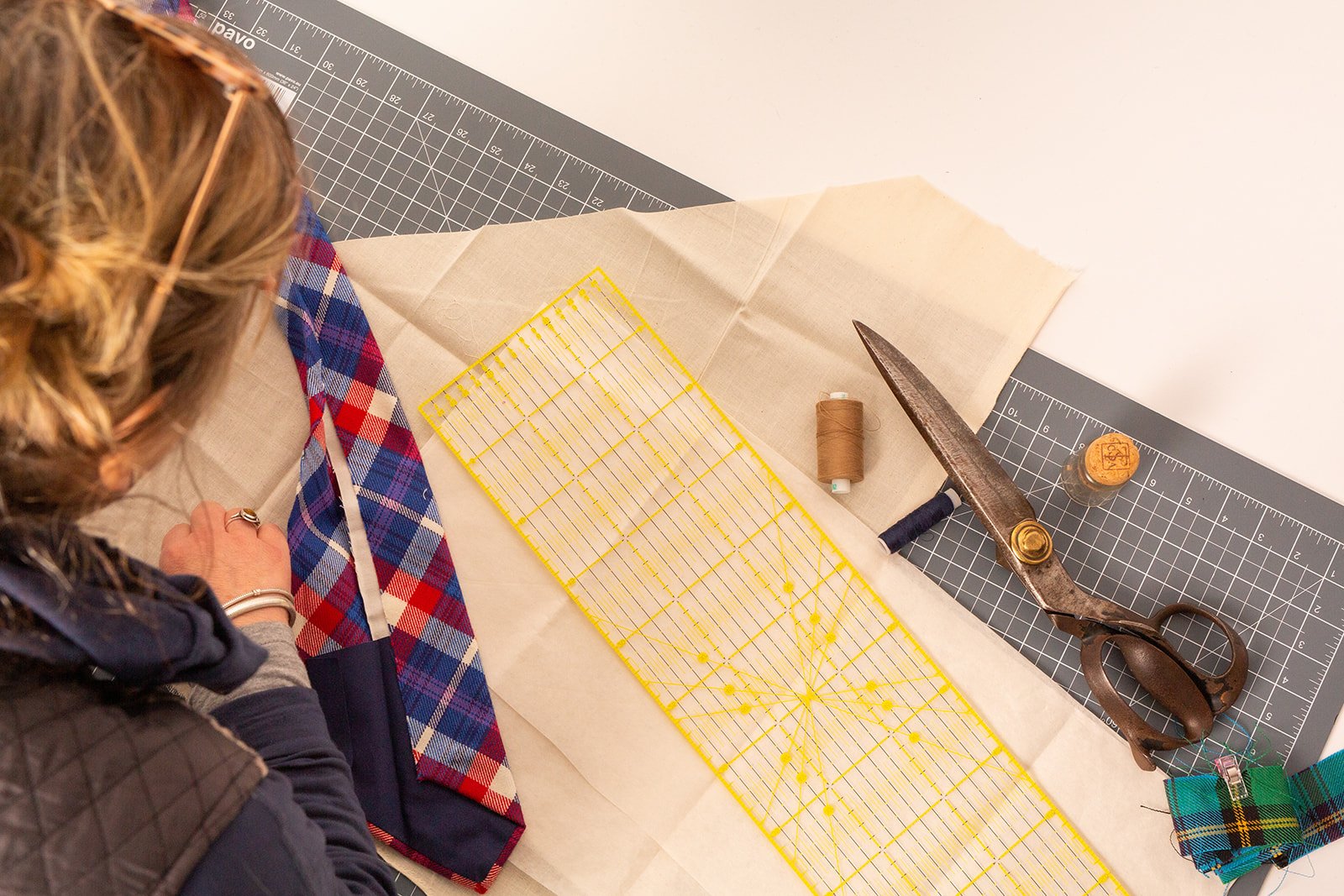 International Tartans studio shoot in our Studio in Berwick-Upon-Tweed