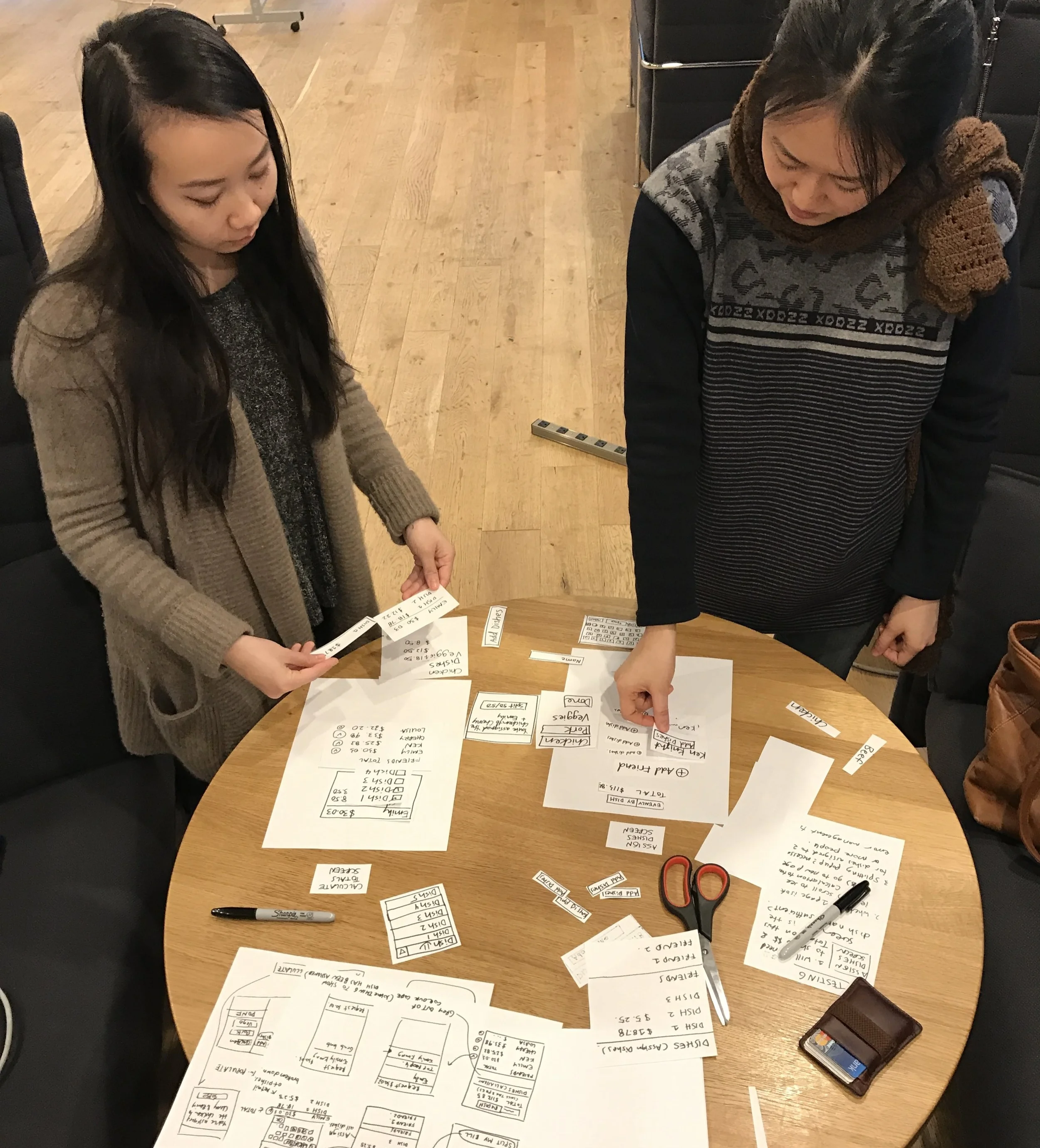 Interactive paper wireframing