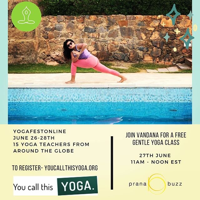 🌟Free yoga classes of various different styles with 15 awesome teachers from around the globe. 💫Folks like @allbeingsyoga who introduced me to the fab organizers @youcallthisyoga 
Thanks friend 🙏🏽
And my own desi pal Ashish Dha. 
The circle and c