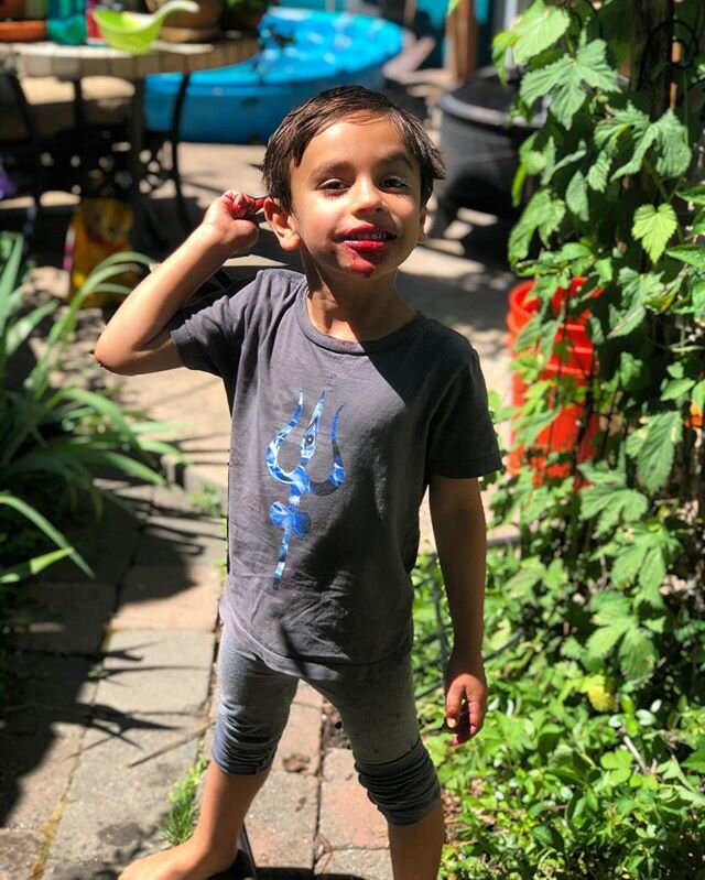 Eating cherries in the garden with my little vampire! 🍒
#summer #cherryjuice #mylittlehandsomeman