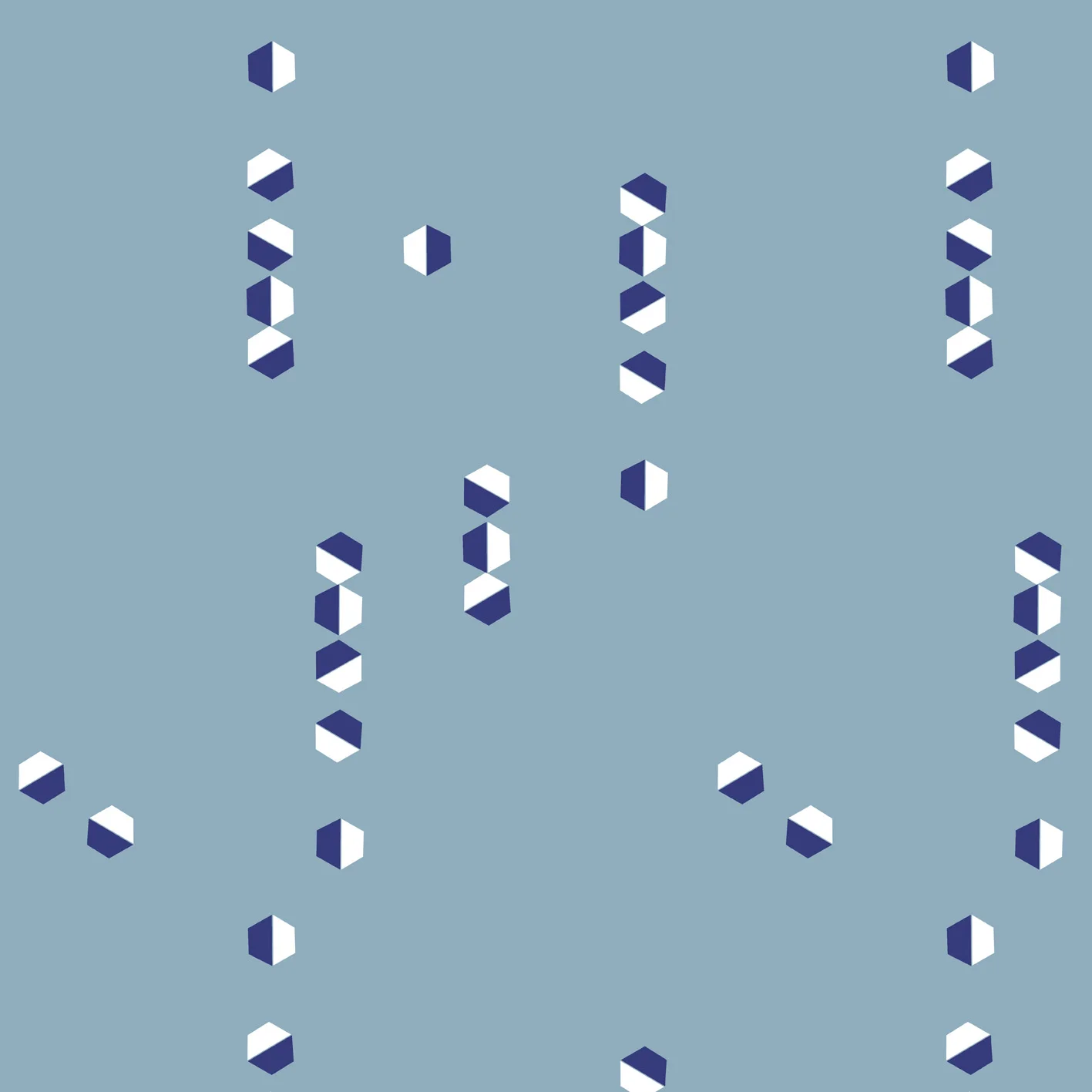 Trapezium - Forget me not blue