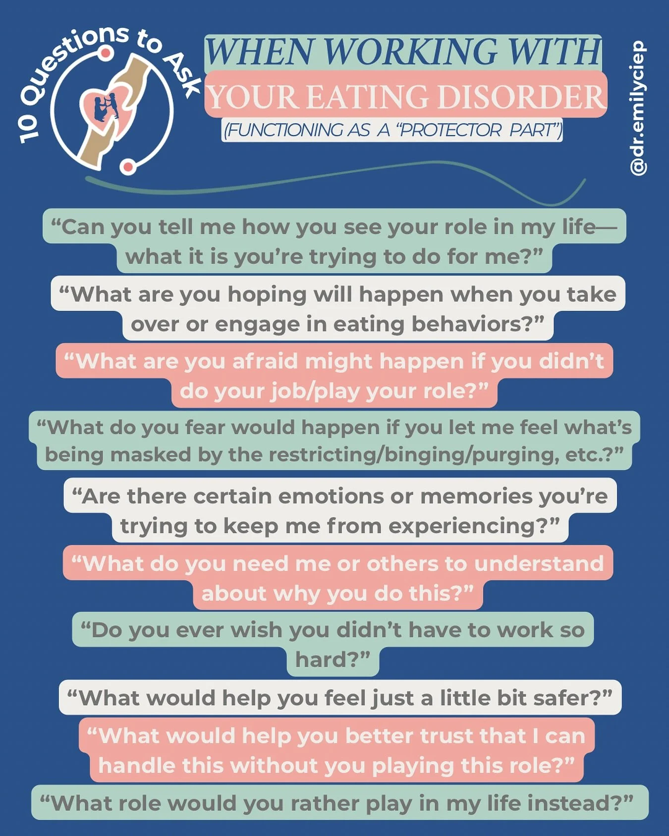The parts of us that use food to cope aren&rsquo;t trying to harm us &mdash; they truly are trying to protect us. It can be hard to view it this way when the behaviors are destructive; however, I assure you, it&rsquo;s your body/mind&rsquo;s way of a