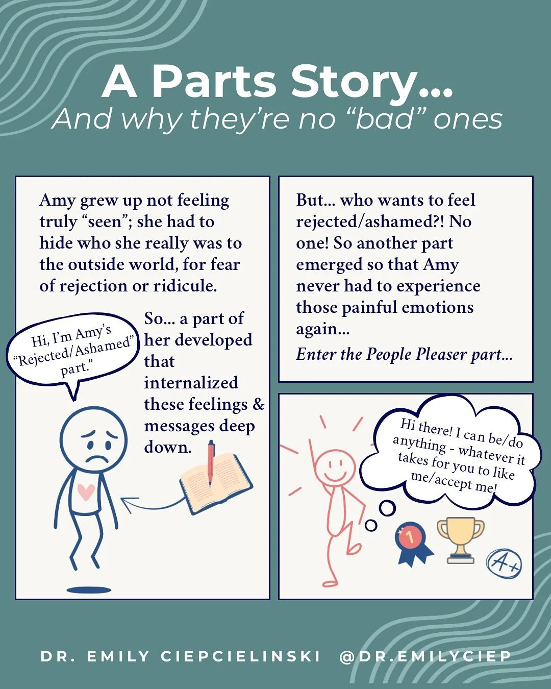 🗣️Let me tell you a little story&hellip;👆

❤️Save this for when you need a reminder that they&rsquo;re truly no bad parts- they ALL have a purpose and information to share. Healing means listening in with compassion and curiosity, and decoding thei