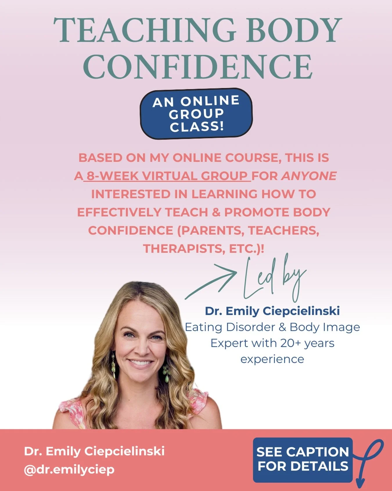 📌Group/Class Details (and DM me if you&rsquo;re interested and/or have questions): 

➡️8 week virtual group
➡️Wednesdays 12-1pm EST: Feb 25, March 4, March 11, March 25, April 1, April 15, April 22, April 29 (recordings will be available if you miss