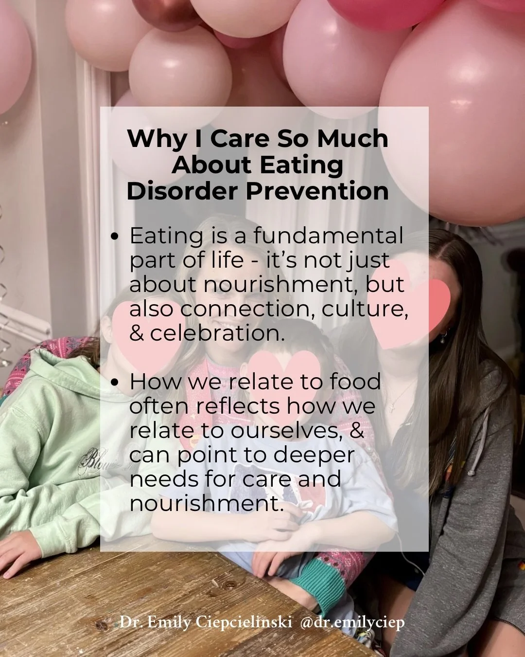 So much of our relationship with food begins long before anyone would recognize a problem.

I see how early body shame and food fear can take root - often years before an eating disorder is visible.

And how we relate to food often mirrors how we&rsq